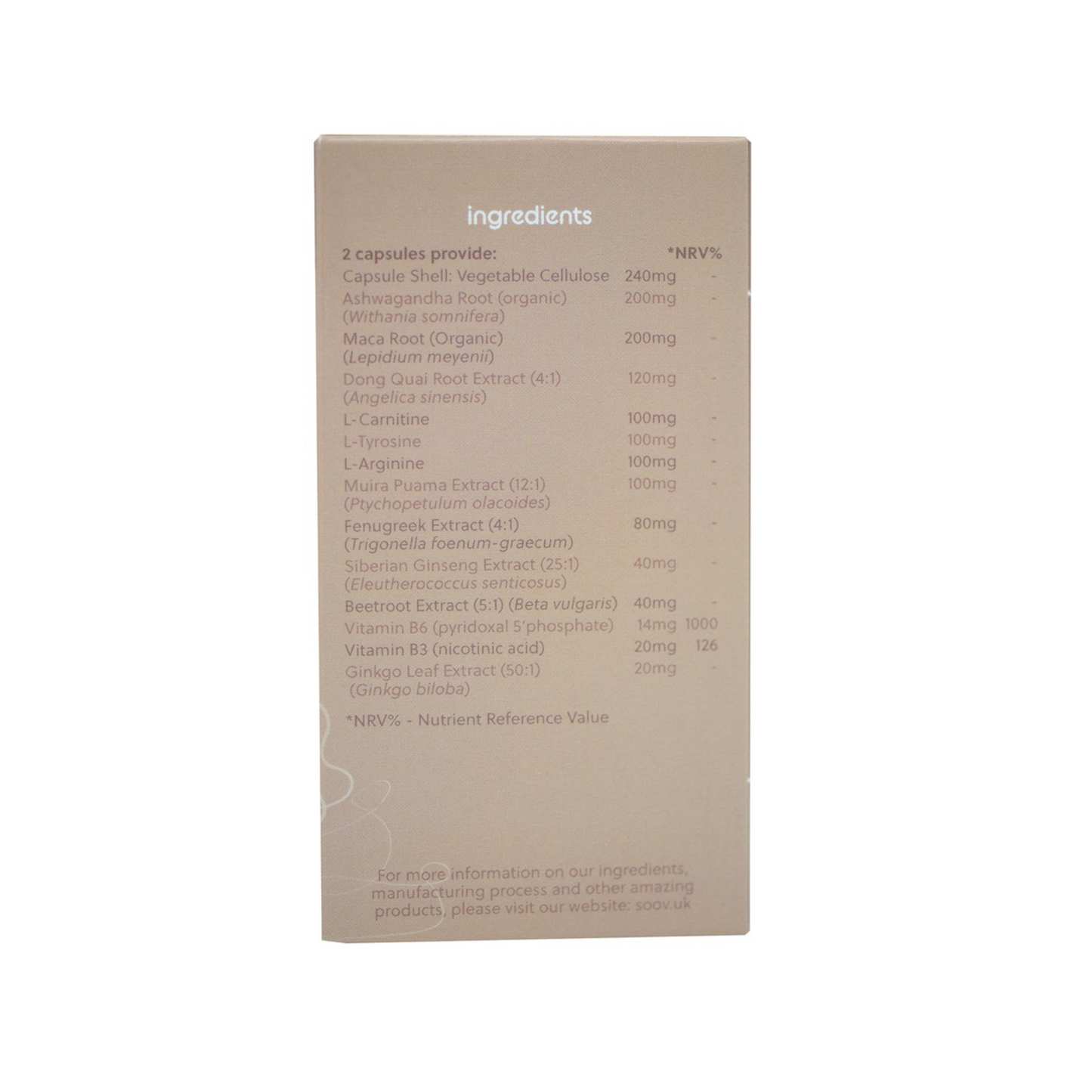 Inhaltsstoffe, Vitamin B6, Ashwagandha Wurzel, Dong Quai