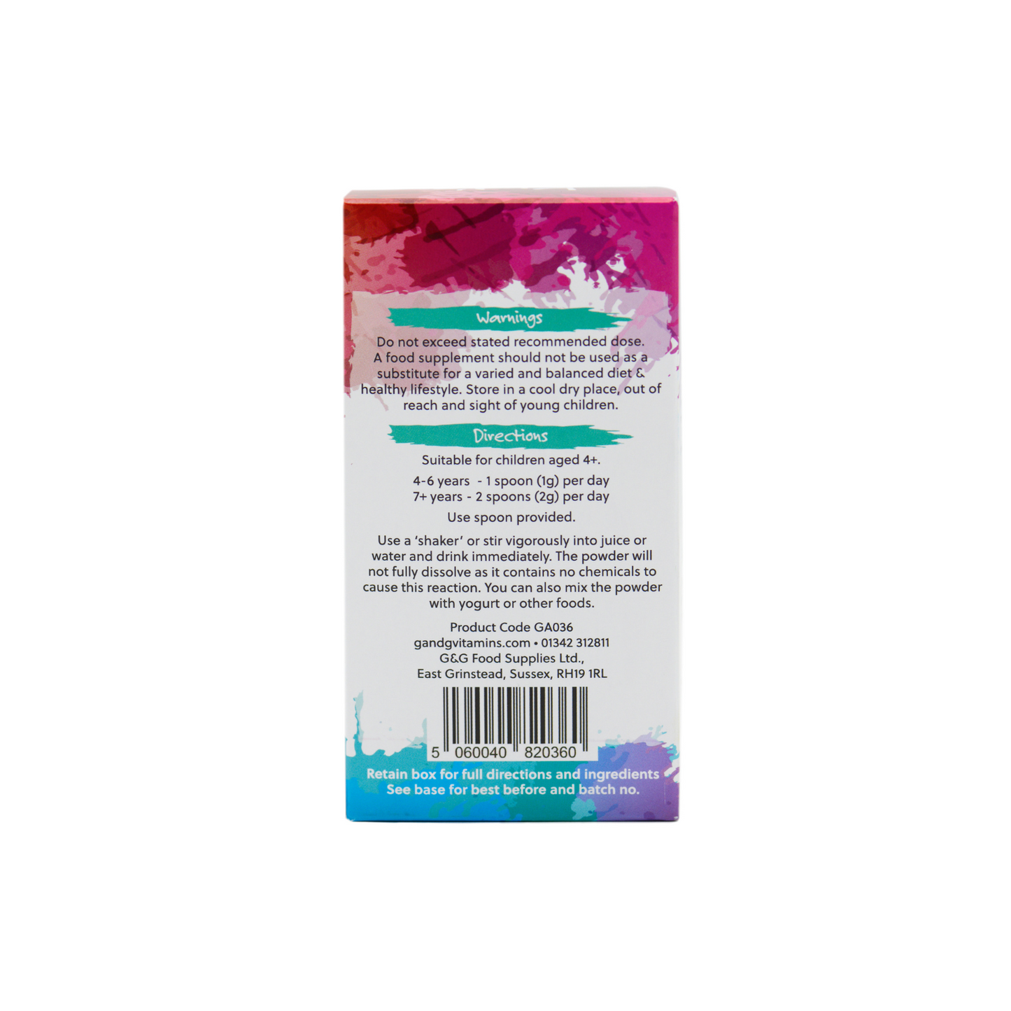 Anwendung, Seitenansicht rechts, Warnungen