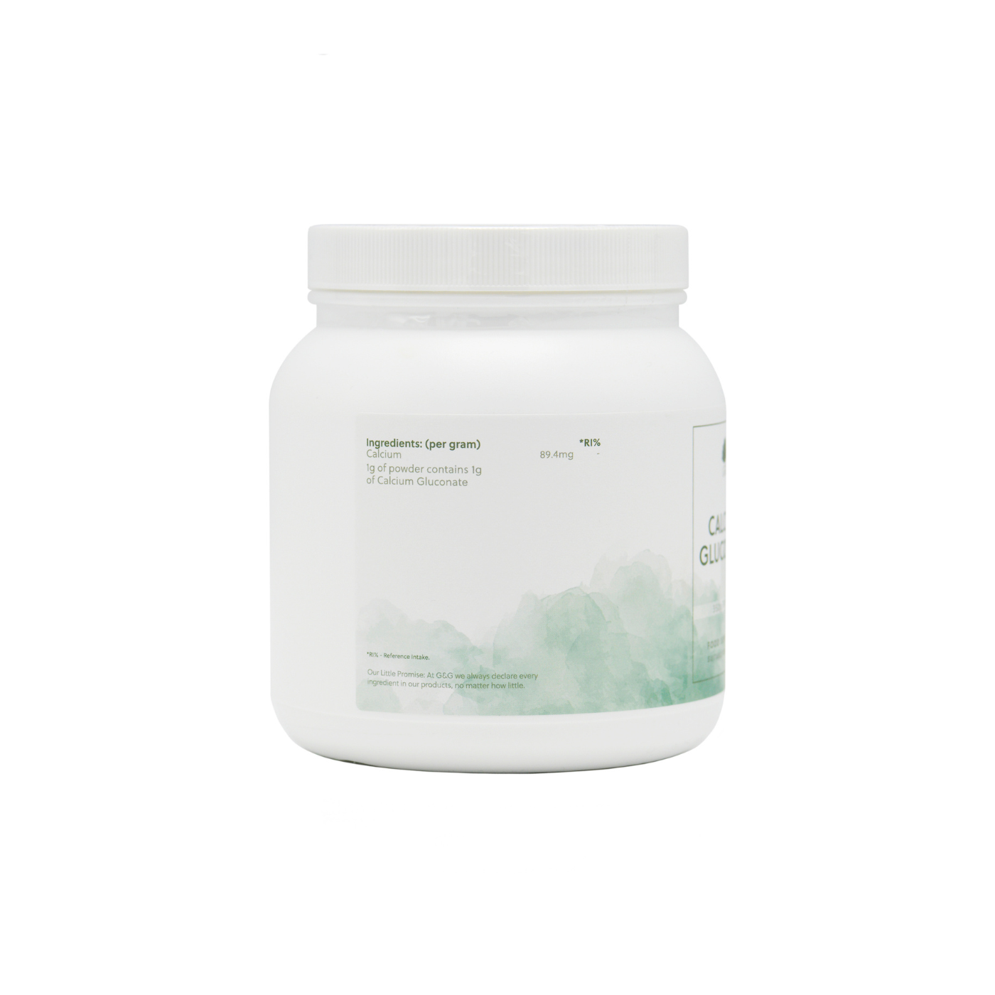 Calciumgluconat Pulver – Reines Calcium | Vegan & Ohne Zusatzstoffe – 350 g Pulver
