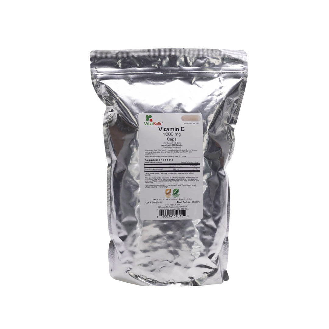 100 Kapseln, Vitabulk, Vitamin C, Glutenfrei,