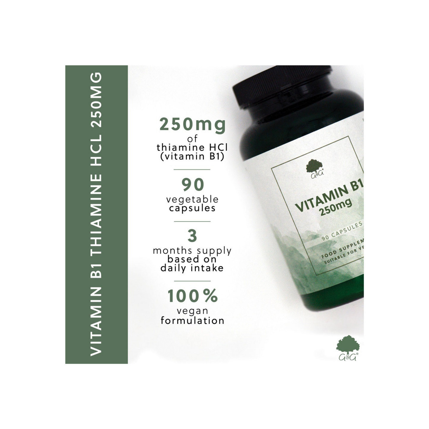 reicht für, 90 Kapseln, Bild mit Vitamin B1 250mg Dose