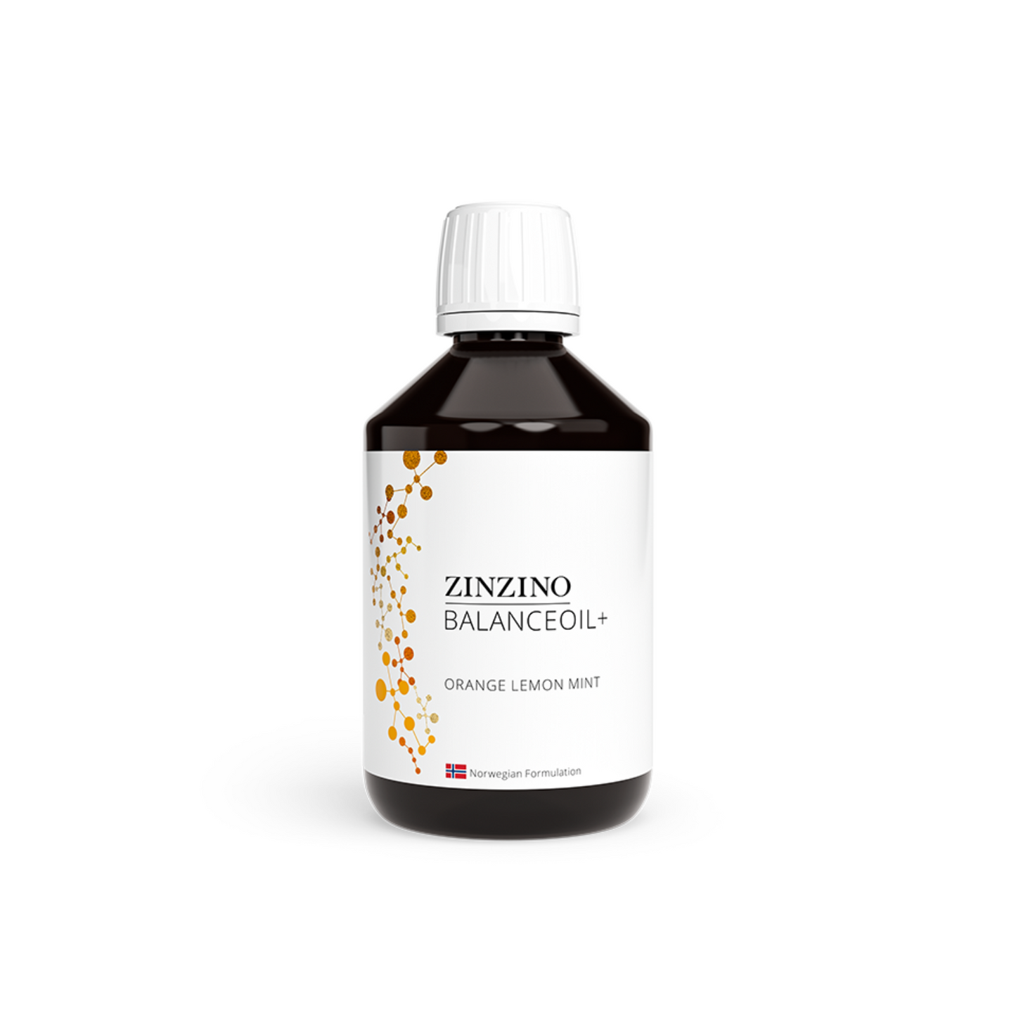 Zinzino Balanceoil+ Flasche, Vorderseite