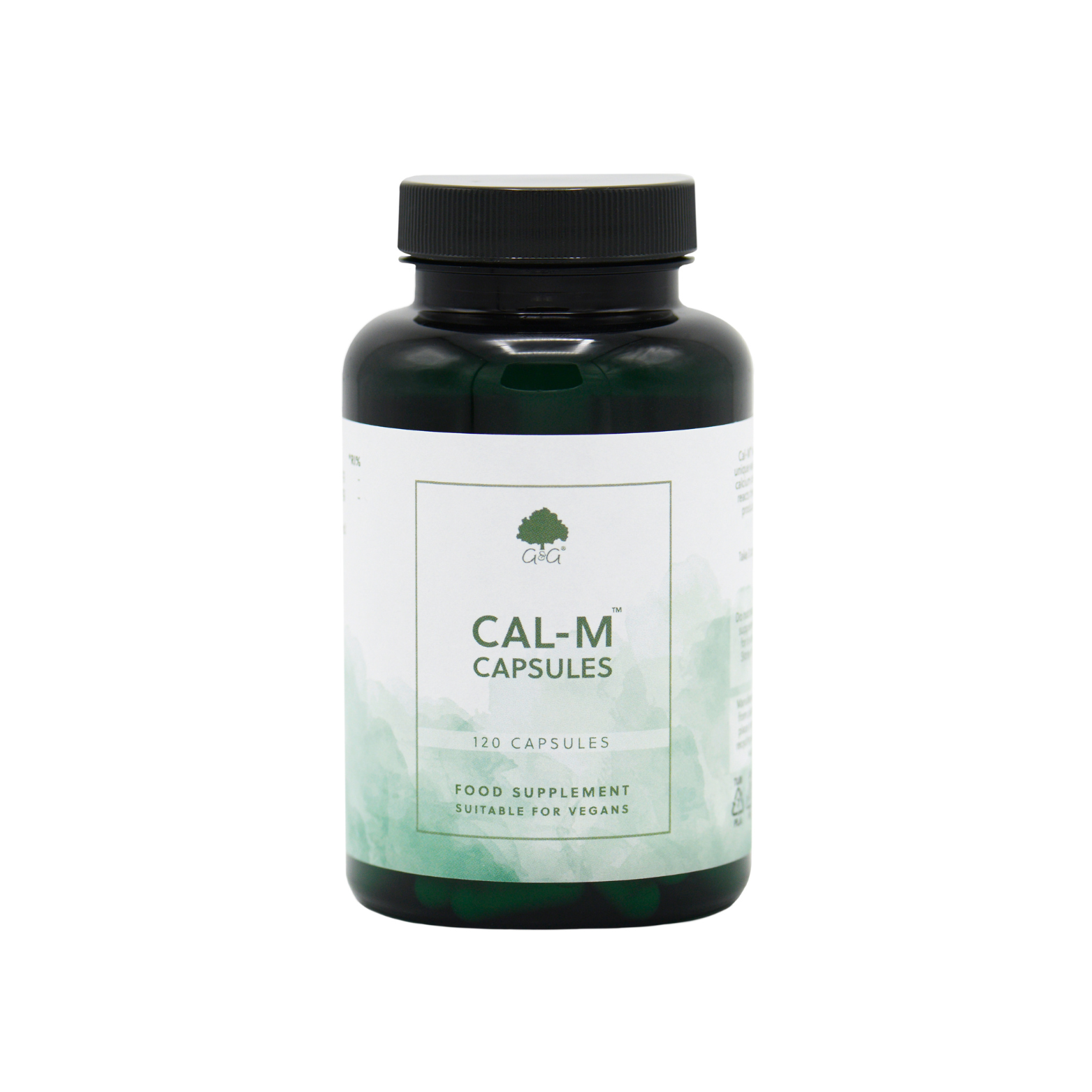 Vorderseite der Tube, Cal-M 120 Kapseln, G&G Vitamine