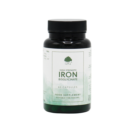 Eisen Bisglycinate, Vorderseite des Behälters,