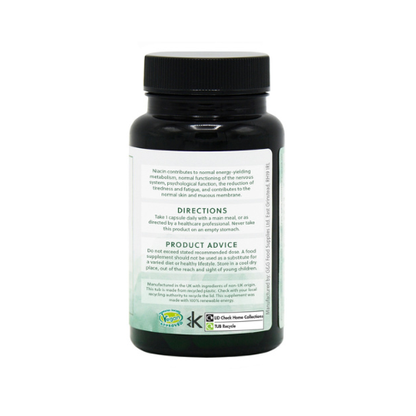Vitamin B3 Niacin 100mg - 120 Vegane Kapseln