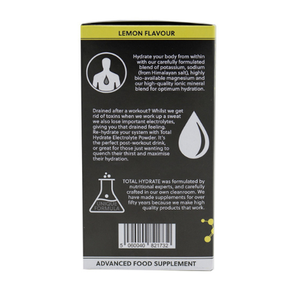 Total Hydrate Zitrone – Elektrolytgetränkemischung – 150 g Pulver