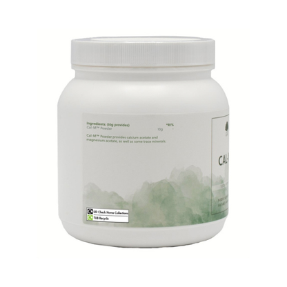 Cal-M - 500g Pulver - Mineralstoffmischung aus Kalzium, Magnesium und Bio-Apfelessig