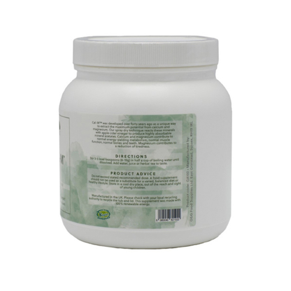 Cal-M - 500g Pulver - Mineralstoffmischung aus Kalzium, Magnesium und Bio-Apfelessig