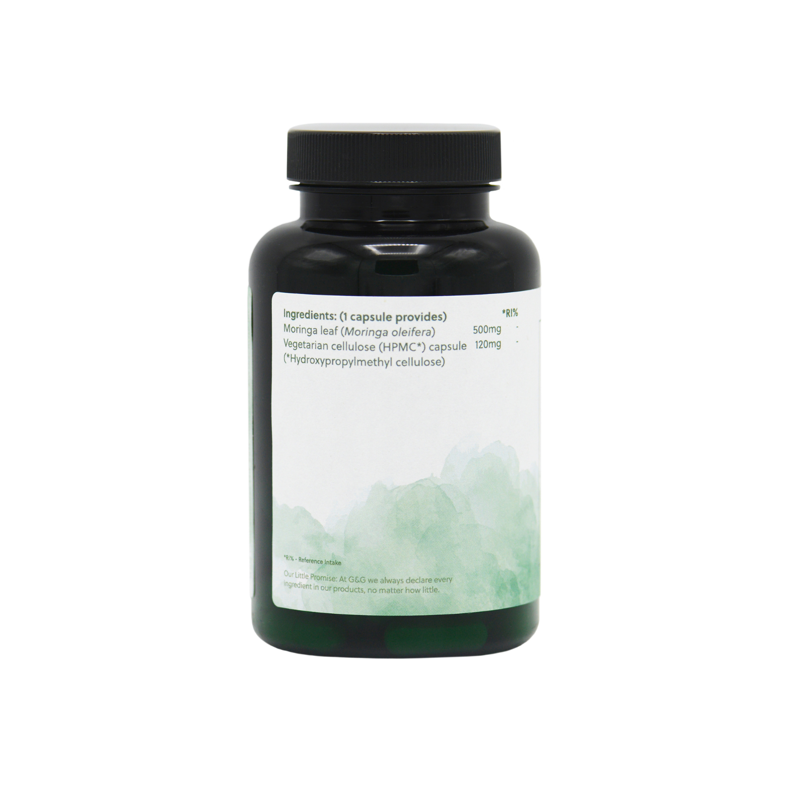 Inhaltsstoffe, Rückseite, Oleifera, 500mg, vegan, oleifera-Blätter