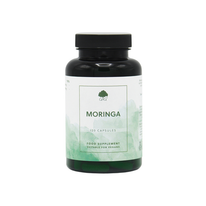 Kapseln, Vorderseite, Superfood, G&G Vitamine, Moringa oleifera-Blätter