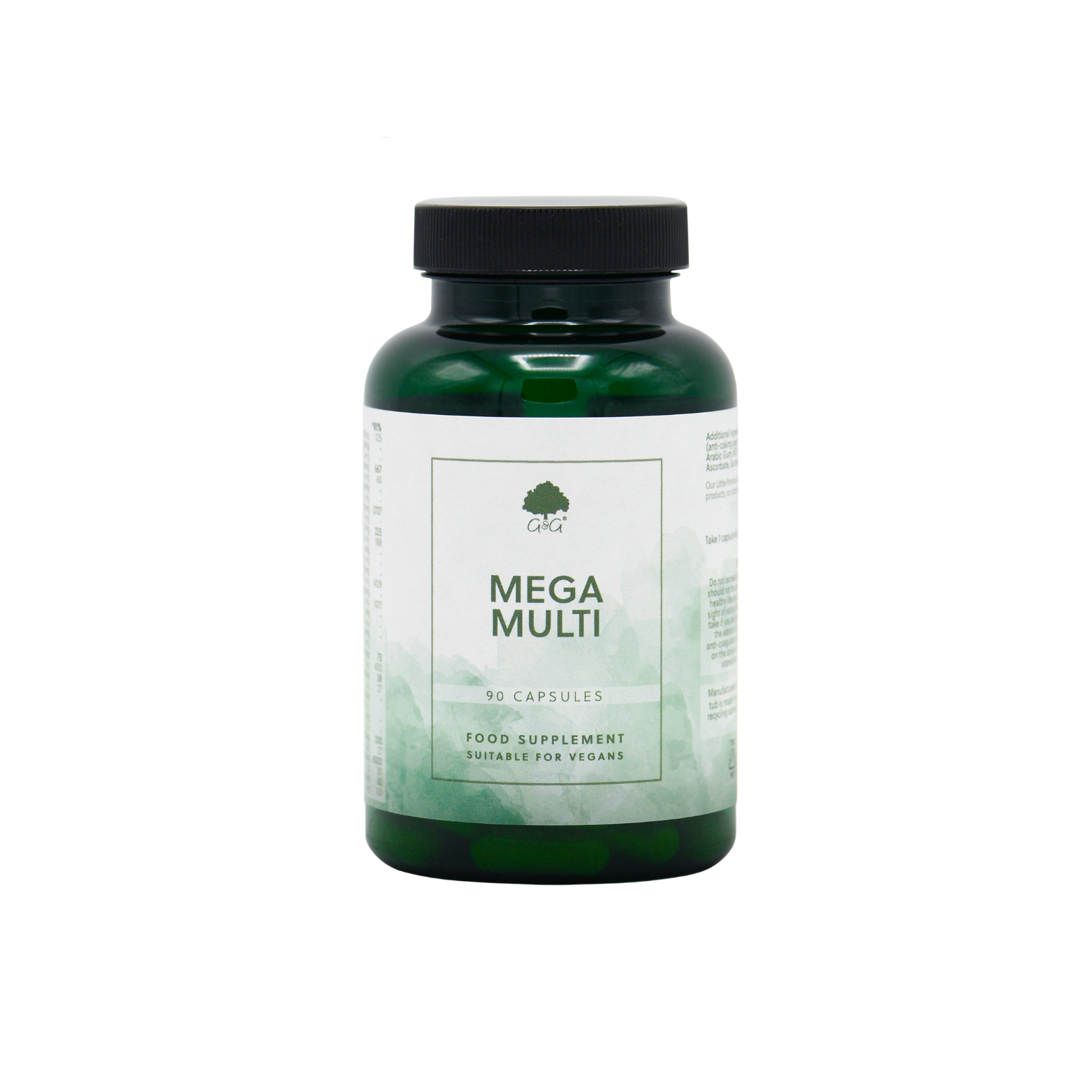 Vorderansicht, Multivitamin, Vitamine A, B, C, D, E, 