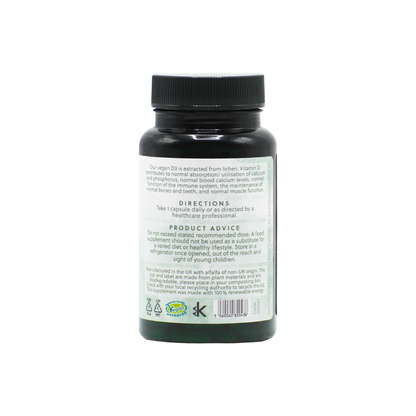 Vitamin D3 1000 IE - 120 vegane Kapseln - G&G