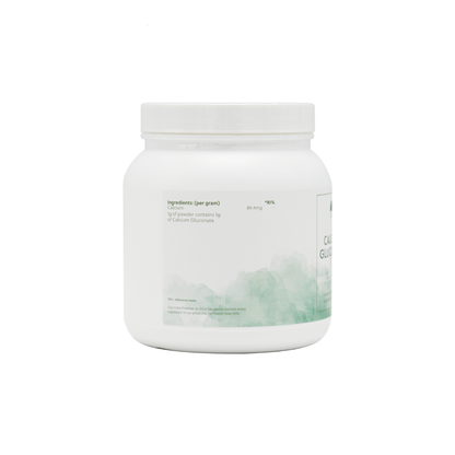 Calciumgluconat Pulver – Reines Calcium | Vegan & Ohne Zusatzstoffe – 350 g Pulver