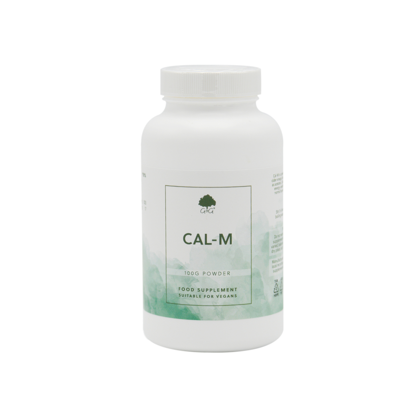 Cal-M - Cal-Mag -Calcium Magnesium Pulver mit Apfelessig - 100g Pulver - G&G Vitamine