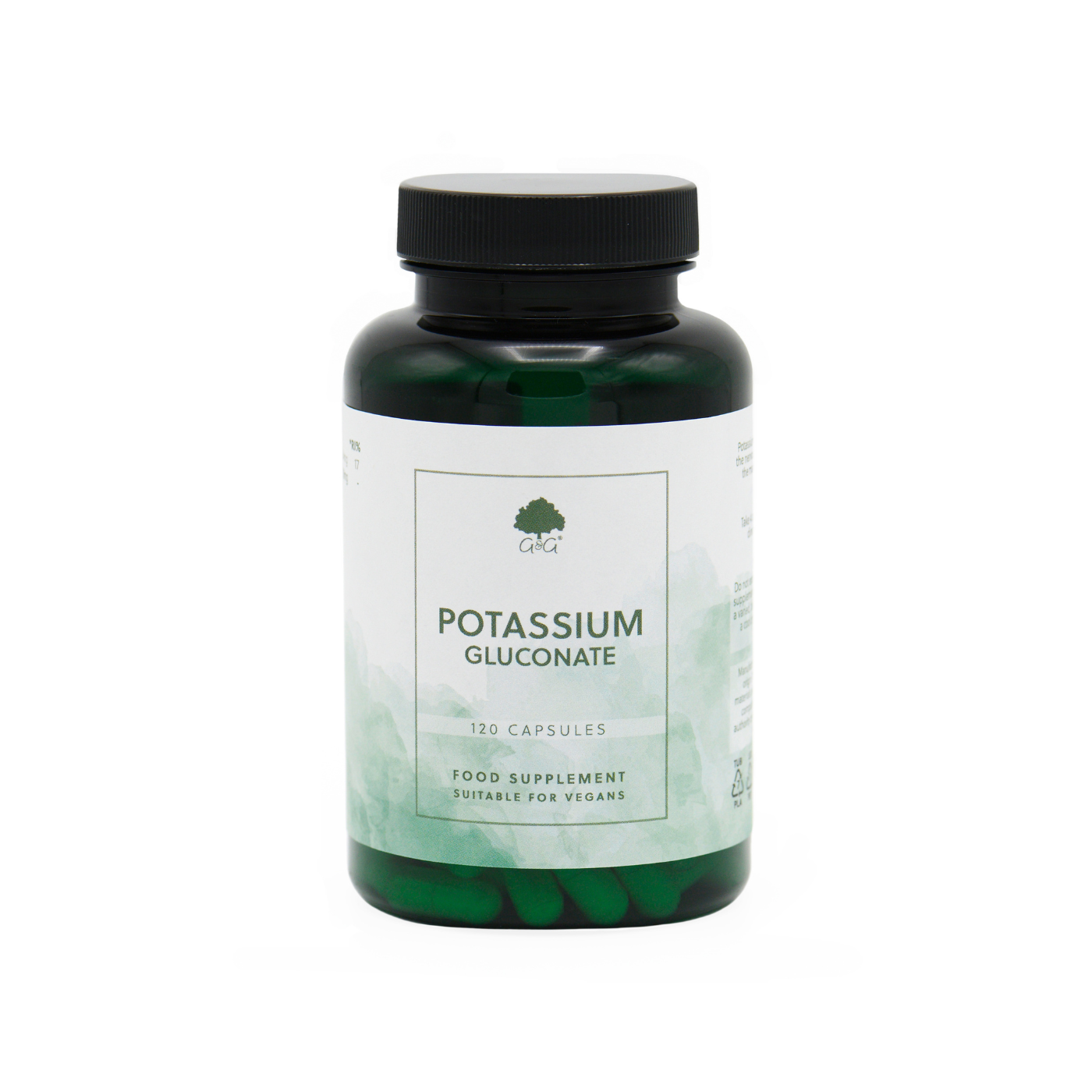 Kaliumgluconat – 120 vegane Kapseln - G&G Vitamine