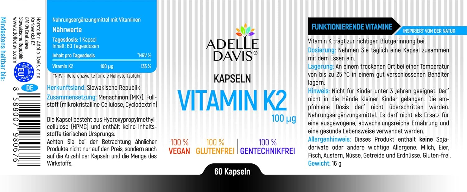 vegane Kapseln, Beschreibung des Produktes und Inhaltsstoffen